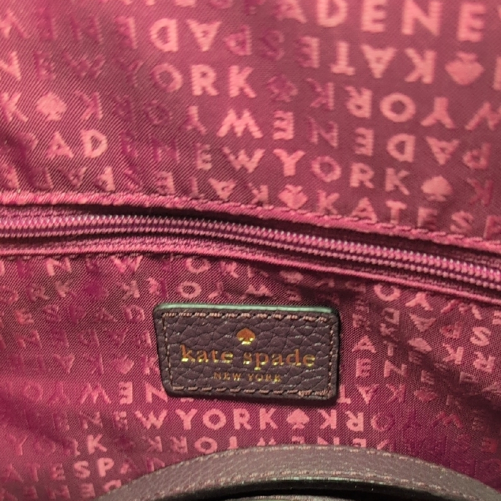 Kate Spade Purple Satchel with Tassel Detail - Picture 3 of 5